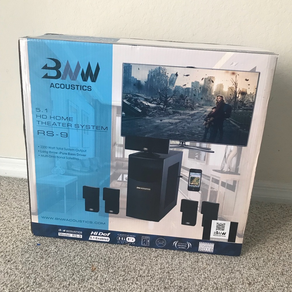 New BNW acoustics RS-9 HD Home theater system